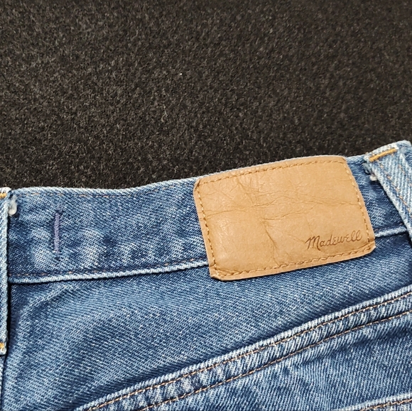 Madewell Women's Baggy Straight Classic Blue Denim Jeans, Size 28 - Picture 9 of 14